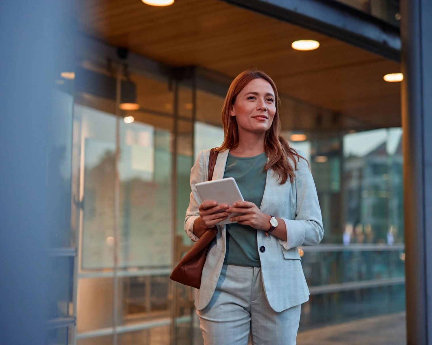 Woman with IPad Cropped